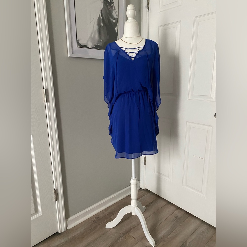 Blue mini dress